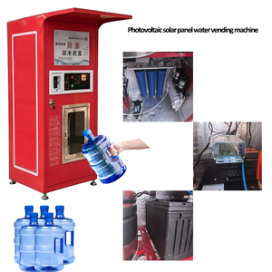 Distributeur d'eau automatique électrique <span class=keywords><strong>sans</strong></span> fil avec alimentation par panneau photovoltaïque, configuration de filtre RO et batterie - Product Image 2
