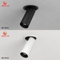 Spot LED encastré 6W 12W 25W 12 Watt avec CCT réglable, éclairage orientable Tuya Dali 1-10V Triac dimmable