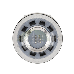 Luz LED solar redonda de seguridad vial, impermeable, de vidrio templado, para marcar caminos, tipo ojo de gato, con luz fija para cubiertas y muelles. - Product Image 1