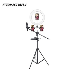 Anneau lumineux <span class=keywords><strong>Led</strong></span> avec trépied, 1 unité, pour la diffusion en direct - Product Image 2