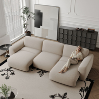 ATUNUS Modernes elektrisches Relaxsofa mit hochdichtem Schaumstoff, weiche Lounge-Couch, breite Sitzfläche, Wohnzimmermöbel für Zuhause und Hotels