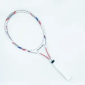 Raqueta DE TENIS estándar de aluminio súper con tamaño de cara de 100 pulgadas, longitud de 27 pulgadas, peso de 310 +/-10g, modelo 031 para entusiastas del tenis
