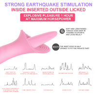 10 Frequenz weibliches Vibrations massage gerät Dildo Sexspielzeug Klitoris nippel Stimulation Zunge lecken Klitoris nippel Stimulation