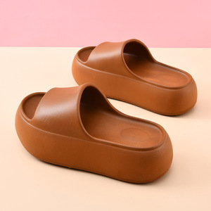 Women's Summer Thick Soled EVA Sandals <b>Non</b> <b>Slip</b> Wear Resistant Breathable Beach <b>Shoes</b> Milky White Fish Mouth Design - Product Image 4