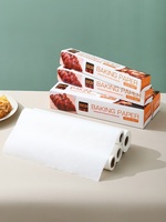Papier sulfurisé en silicone double face, résistant à la chaleur, antiadhésif, recyclable, pour usage domestique, 40g