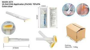 Grosir operasi medis ujung busa pra-injeksi disinfeksi preoperatif CHGPrep swab aplikator - Product Image 6