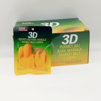 Heetverkopende Aziatische 3D Mango Jelly Candy Lekkere Fruit Jelly Snoepjes Thailand Mango Jelly's