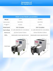 Şeftali kompakt pikap vida besleyici PLC çekirdek sayma fonksiyonu kilitli vida düşük gürültü 1 yıl garanti makine vida besleme 220V - Product Image 3