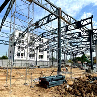 Structure de bâtiment en acier pour poulaillers, entrepôt métallique, hangars métalliques préfabriqués