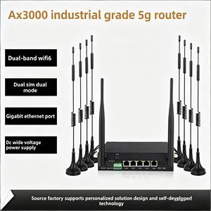 Router Industrial Dual SIM 5G Ax3000 WiFi 6 Gigabit Ethernet Gateway Sin Tiempo de Inactividad de Red para Automatización Industrial - Product Image 2