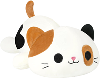 Coussin en peluche chat Kawaii Shownicer, jouet en peluche en polyester, cadeau unisexe pour les enfants de 3 ans et plus (marron 30 cm)