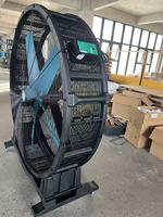 Ventilateur industriel mobile HVLS de 1,5 m, moteur de refroidissement rapide, économie d'énergie, ventilation, température apparente réduite, gymnases extérieurs, chaleur