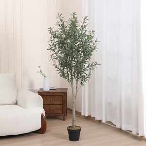 Vente flash : Olivier artificiel en plastique, faux olivier pour la décoration <span class=keywords><strong>de</strong></span> la <span class=keywords><strong>maison</strong></span>, du bureau ou du jardin, en vente - Product Image 5