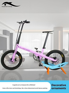 Bicicletta Ibrida in Fibra di Carbonio da 20 Pollici Light Shark Technology, Super Leggera, Pieghevole, per il Tempo Libero e il Pendolarismo Urbano, in Fibra di Carbonio Variabile - Product Image 4