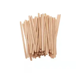 Factory Supplier Custom Disposable Tea Mixing Stirrers Natural Birch Wood Coffee Drink Stirring Coffee Stick