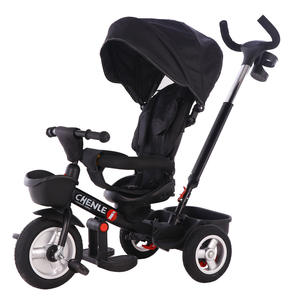 Ce Goedgekeurd Nieuwe Baby Driewieler 4 In 1/Eva Wiel Kinderen Driewieler Met Muziek/Baby Rit Op Auto - Product Image 3