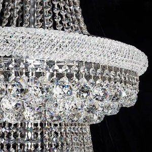 Prodotto per scale da sposa dell'hotel su misura per decorazione interna lampada di lusso per Hotel Villa scalinata lampadario di cristallo a LED di lusso - Product Image 4