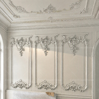 Décorations murales complètes de luxe pour la maison Panneaux muraux moulés pour le salon Décoration murale élégante