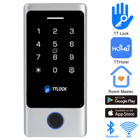 Clavier de contrôle d'accès à la porte avec application Bluetooth TT Lock, boîtier métallique étanche, vérification par mot de passe et empreintes digitales, RIFID