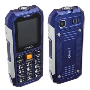 공장 판매 방수 전화 IPRO 상어 II 2.0 인치 듀얼 sim 0.08mp 카메라 2500mah 대형 배터리 기능 전화