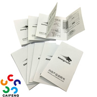 Manuels de produits en carton plié en trois, brochures d'entreprise, dépliants imprimés, menus, dossiers, coupons, services personnalisés en usine
