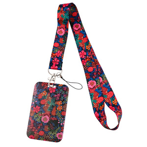Cordón con Estampado Floral y Porta Tarjetas para Estudiantes, Accesorio para Teléfono, Correa para el Cuello, Set de Porta Credenciales - Product Image 6