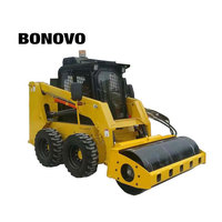 Compacteur vibrant à rouleaux de 60 cm de largeur, compatible avec les chargeuses compacteuses Bobcat/CAT S450