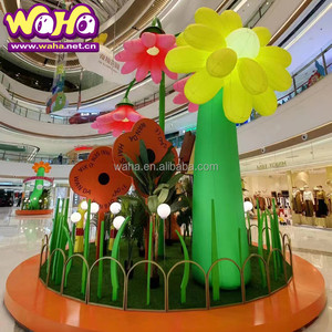 Fleur gonflable de fête <span class=keywords><strong>Alice</strong></span> <span class=keywords><strong>au</strong></span> <span class=keywords><strong>pays</strong></span> <span class=keywords><strong>des</strong></span> <span class=keywords><strong>merveilles</strong></span>, décoration de fleur rouge, dégradé de couleur, fleur gonflable - Product Image 3