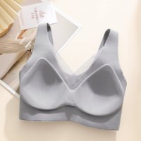 Soutien-gorge sans couture respirant et chaud, anti-affaissement, à bonnets fixes, style gothique uni, pour petites poitrines, personnalisable avec logo, toutes saisons