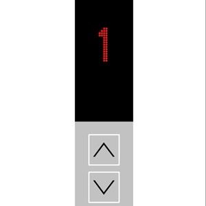 Bouton d'appel d'ascenseur commercial avec rétroéclairage LED, couleur, épaisseur et taille personnalisables, module de rétroéclairage de bouton d'ascenseur à tension CC - Product Image 1