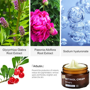 Crema Facial con Retinol para el Cuidado de la Piel, Ácido Kójico Antienvejecimiento, Elimina Arrugas, Manchas Oscuras, Acné, Propiedades Blanqueadoras y Aclarantes - Product Image 4