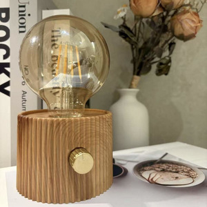 Lampe à filament de tungstène, lumière chaude, rechargeable, design rétro créatif, lampe de chevet en verre, lampe de camping réglable - Product Image 3