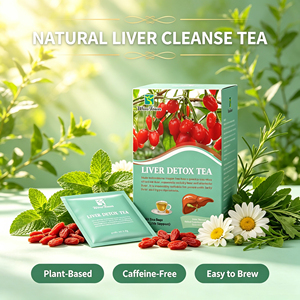 Té desintoxicante natural a base de hierbas de marca privada OEM para el cuidado del hígado, mezcla de hierbas para la limpieza y desintoxicación del hígado, 20 bolsitas de té para la salud del hígado. - Product Image 4