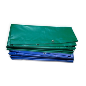 Bâche en PVC de haute qualité, couleur verte, imperméable, logo personnalisé imprimé, bâche en PVC stabilisée aux UV pour usage industriel - Product Image 1