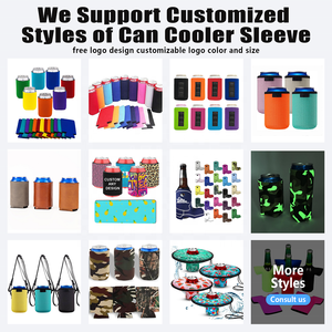 Manchon isotherme pliable en néoprène <span class=keywords><strong>souple</strong></span> pour canettes de bière, 12 et 16 oz, avec logo personnalisé, pour mariage, format haut et mince, vente en gros pour événements - Product Image 6