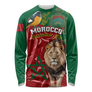 Camiseta de fútbol de manga larga de los Leones del Atlas de Marruecos, camisetas de fútbol transpirables de secado rápido con patrón de estampado personalizado para hombres - Product Image 5