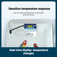 Chauffe-oiseaux portable à air chaud, chauffe-cage électrique pour perroquets, pour réchauffer les poussins