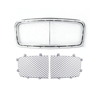 Grille avant et cadre de grille de haute qualité 4W0853667, 4W0853683, 4W0853684 : Noir/Chrome pour Bentley Flying Spur 2014-2019