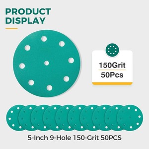 กระดาษทราย 5 นิ้ว 9 รู 150 กรวด แพ็ค 50 ชิ้น สำหรับงานขัดที่มีประสิทธิภาพ - Product Image 3