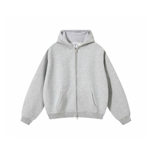 Chaqueta Bomber Unisex de Lana para Invierno, con Forro de Lana, Cierre de Doble Vía, Color Liso, Ecológica, con Capucha Tejida - Product Image 5