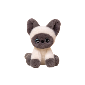 Ensemble de peluches de chats <span class=keywords><strong>siamois</strong></span> et calico, poupées de chatons réalistes pour l'affichage en magasin d'articles pour animaux de compagnie - Product Image 2