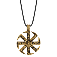 Pendentif Slavic kodrat Double face, collier étoile de russie, roue nordique, Viking, Runes, bijoux amulette, Talisman