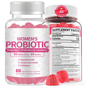 Suikervrije Prebiotica En Probiotica <span class=keywords><strong>Gummy</strong></span> <span class=keywords><strong>Candy</strong></span> Met Cranberry Ph-Balans En Spijsverteringsgezondheid Private Label Vitamines Voor Vrouwen - Product Image 3