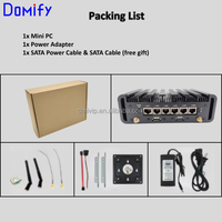 Mini PC LS01 2.5G 6 LAN Pfsense Quad Core N100 sans ventilateur en alliage d'aluminium, pare-feu, routeur, serveur d'entreprise domestique DDR5