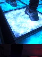 Piste de danse sensible de nuage de tonnerre de 50CM LED pour le plancher interactif de partie avec la voix