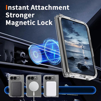 Étui transparent anti-rayures Laudtec Crystal pour iPhone Duo, anti-jaunissement, TPU PC 2-en-1, coque arrière rigide antichoc, protection