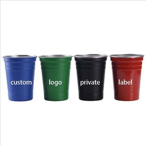 Gobelet à bière 500 ml en acier inoxydable 304 à paroi simple, empilable, tasse à bière, fabricant en gros, logo personnalisé 16oz 18oz - Product Image 1