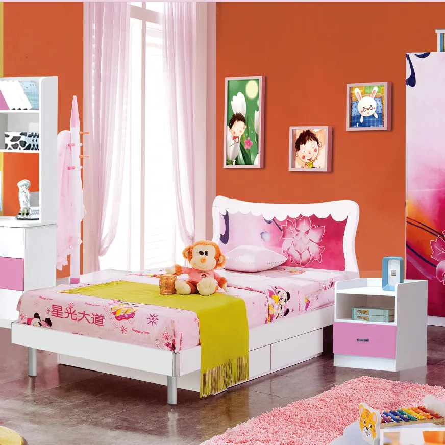 Hot Sales Goedkope Kids Kinderen Slaapkamer Meubilair Sets