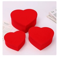 Boîte cadeau en tissu peluche en forme de cœur, gaufrage, boîte rigide écologique personnalisée pour anniversaire, fête des mères, Saint-Valentin