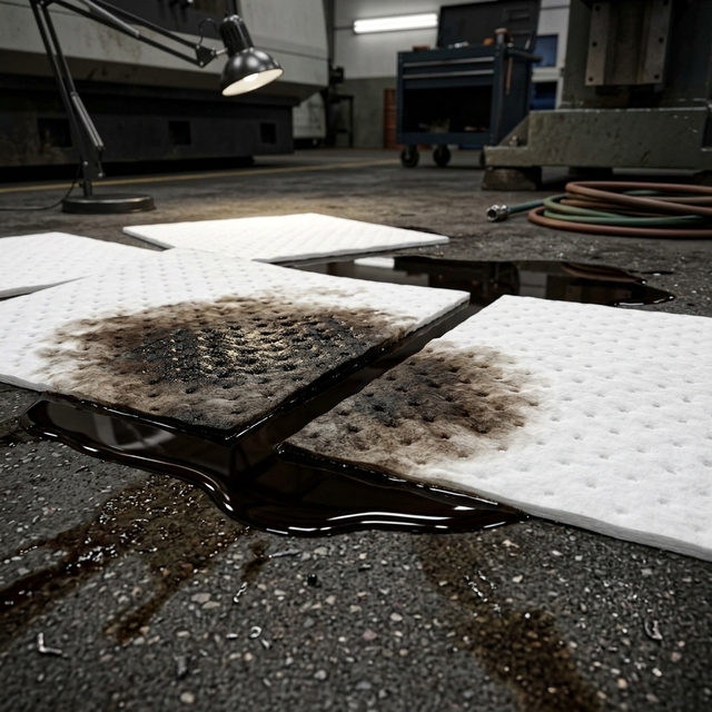 Factory Direct 100% Polypropylene Material Oil Spill Absorbent Pads for Fuel Spill Cleanup